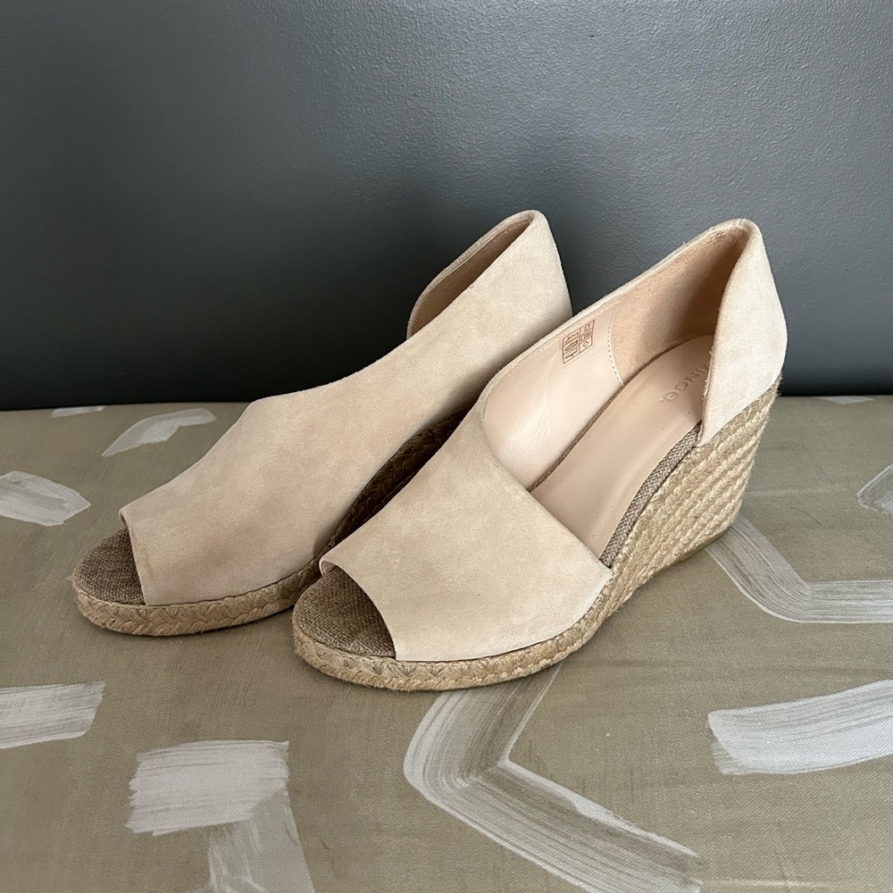 Vince Sonora Espadrille Wedge Sandals, size 8.5